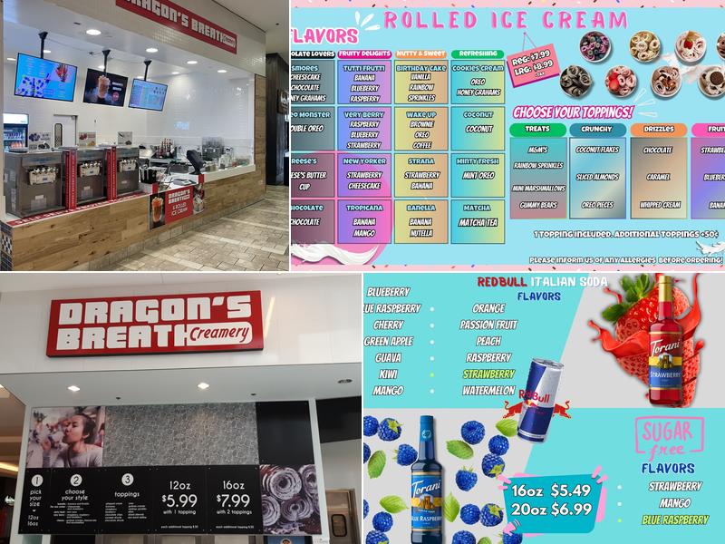 Dragon’s breath creamery Menu
