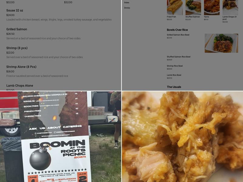 kEEBOOMS Kitchen Menu