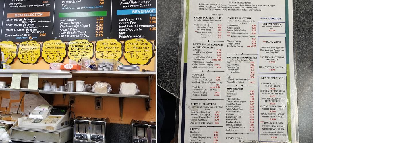 Eat-In & Take-Out Pancake Café Breakfast & Lunch Menu