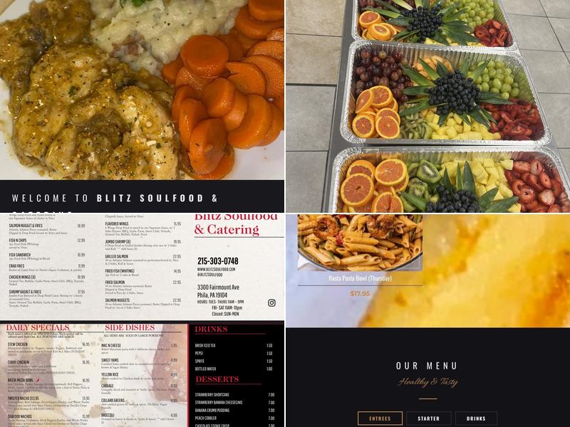 Blitz Soulfood & Catering Menu
