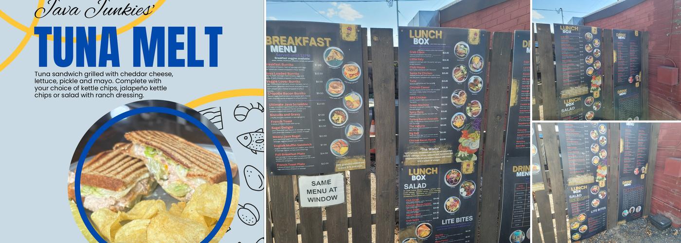 Java Junkies Menu