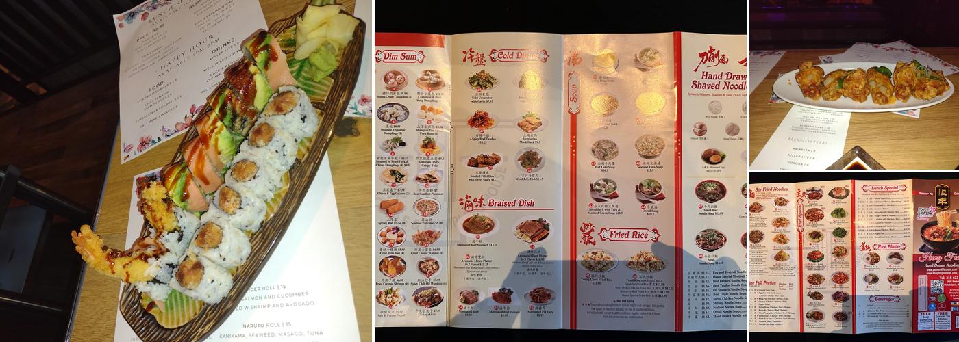 Pace & Blossom Menu