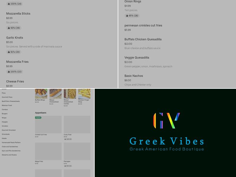 Greek vibes philly Menu