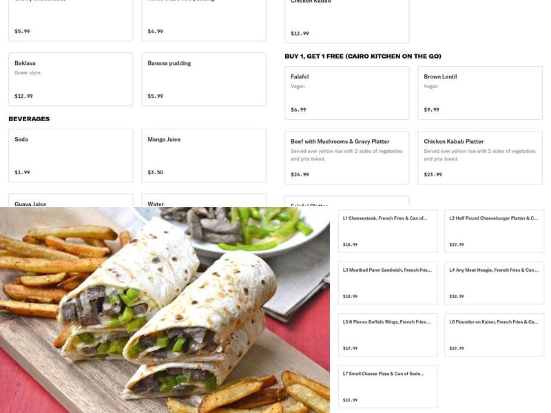 Pizza Dot Com Menu