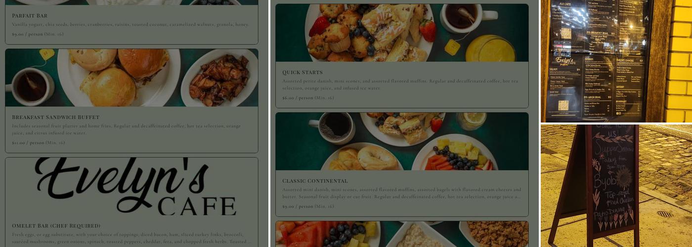 Evelyn's Cafe Menu