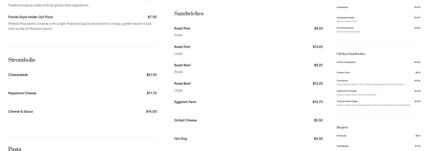 Jaxx Steaks Taproom Menu