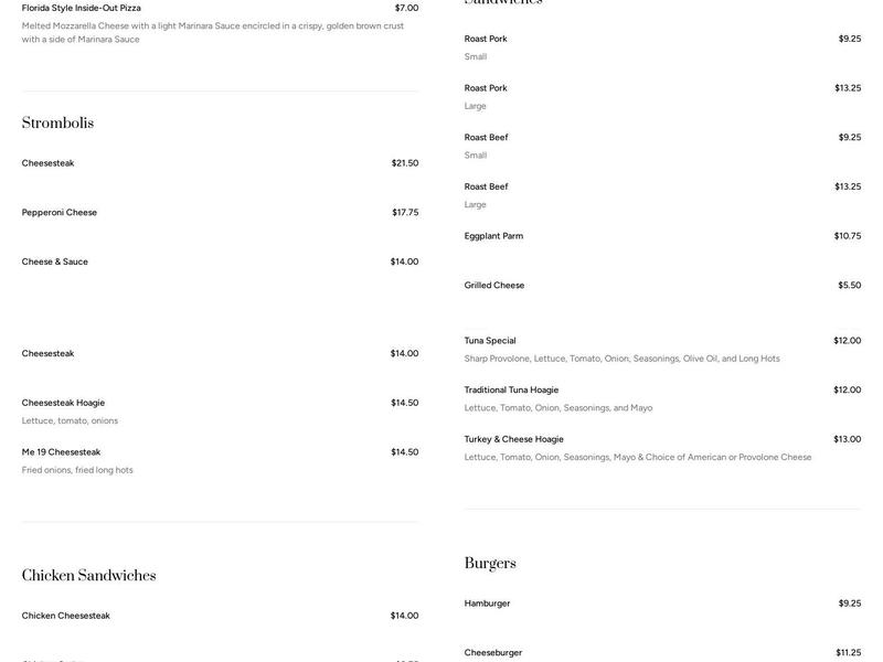 Jaxx Steaks Taproom Menu