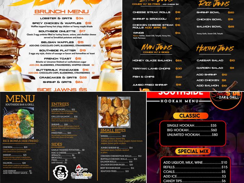 Southside Bar and Grill Menu