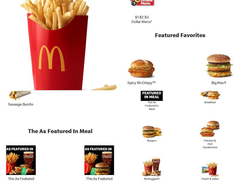 McDonald's Menu