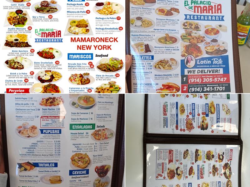 El Palacio De Maria Mamaroneck Menu