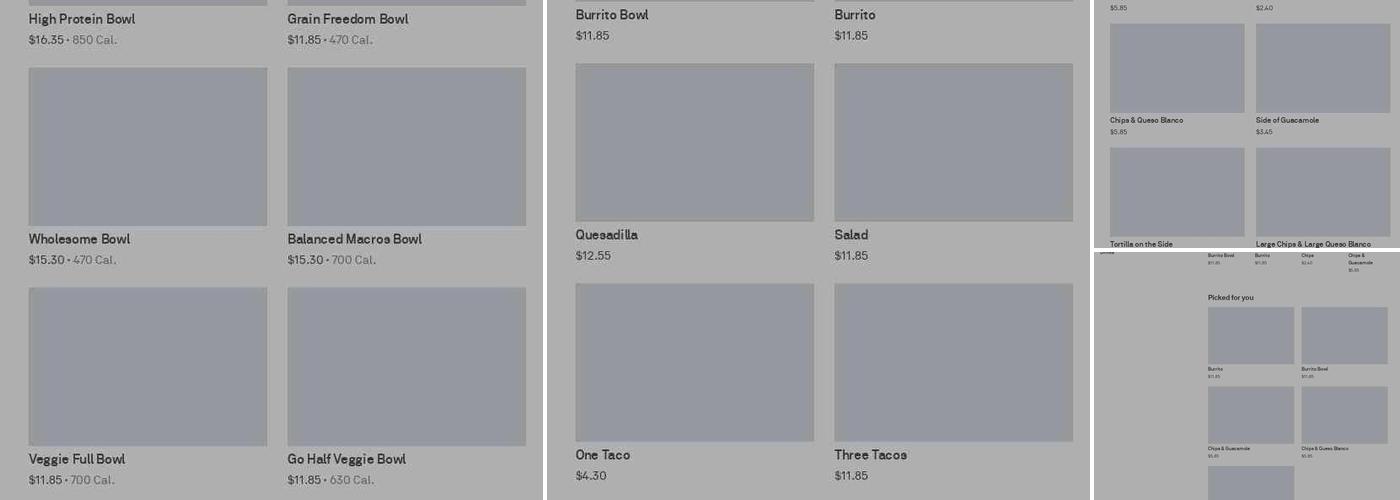 Chipotle Mexican Grill Menu