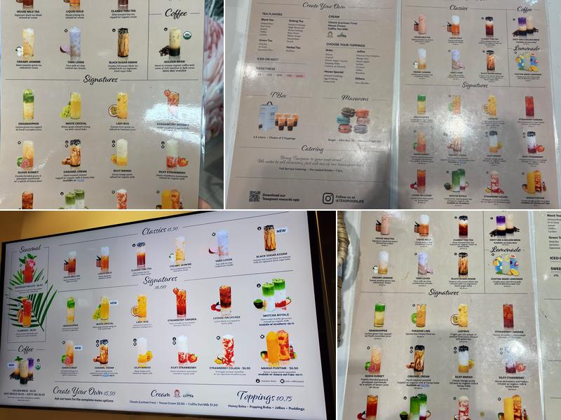 Teaspoon Menu