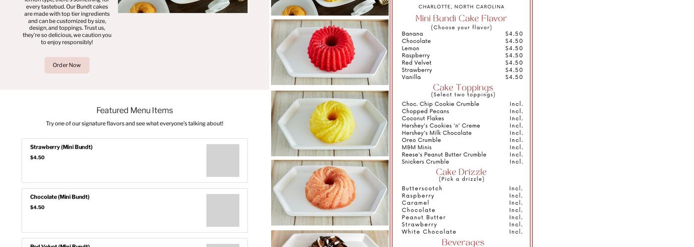 Sift Bakery Menu
