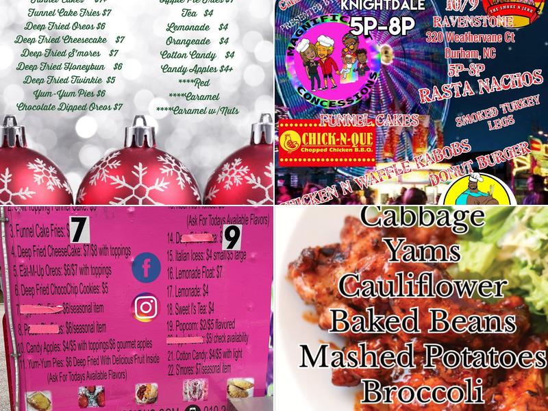 Magnificent Concessions, LLC Menu