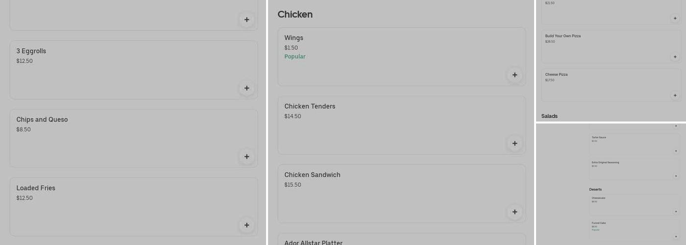 Freaking Good Pizza Menu