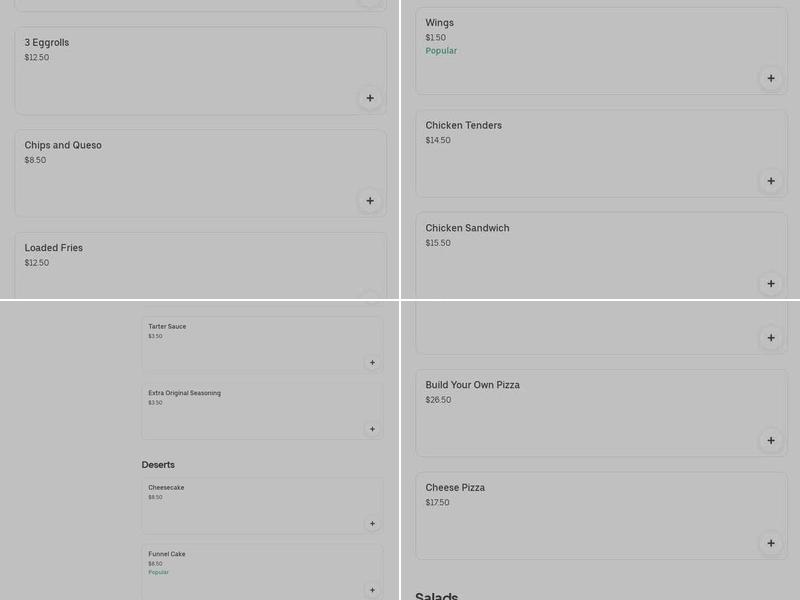 Freaking Good Pizza Menu