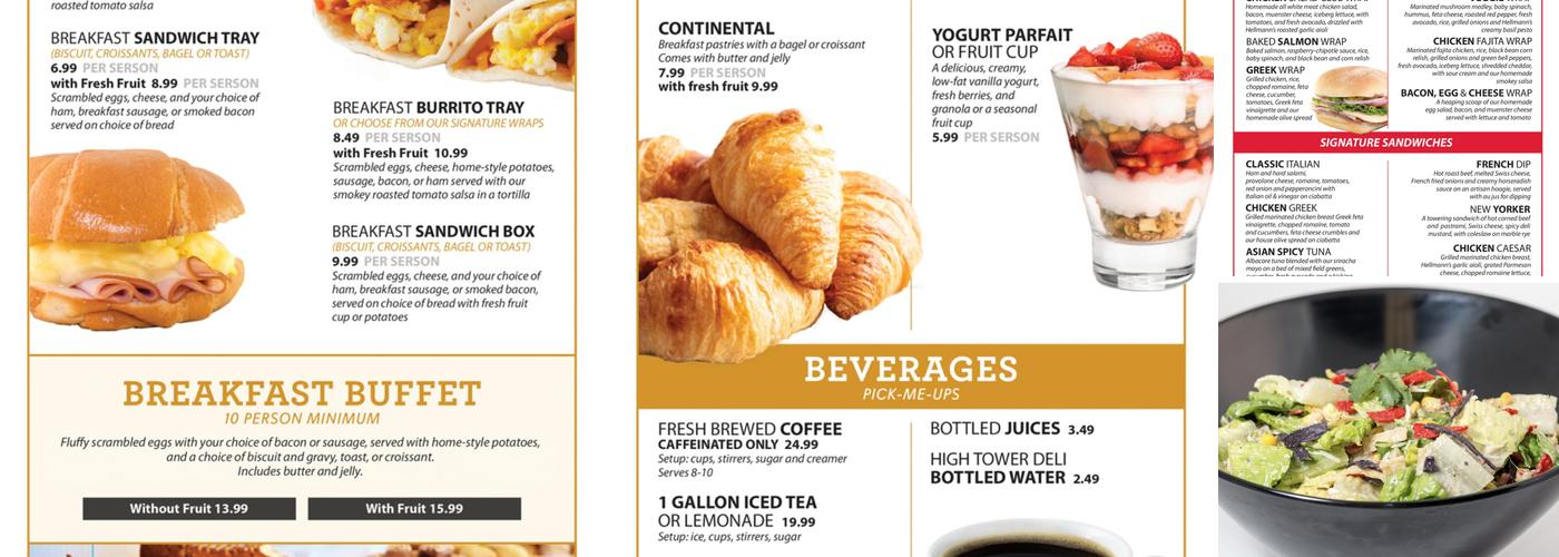 High Tower Cafe Menu