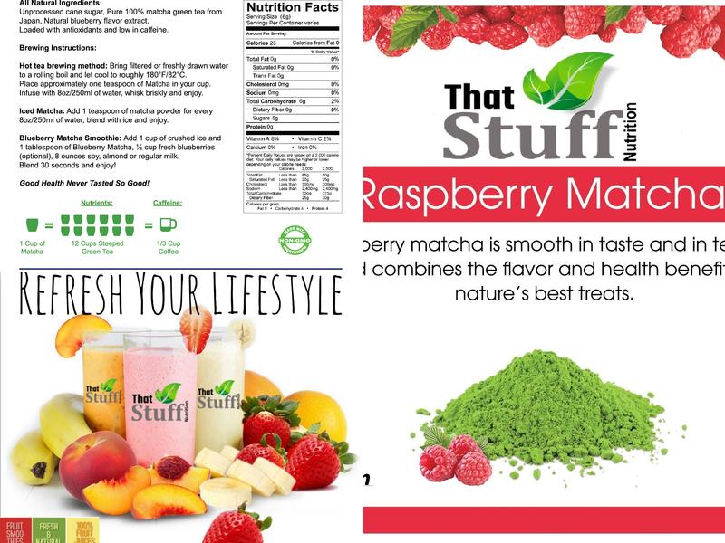 That Stuff Nutrition Menu