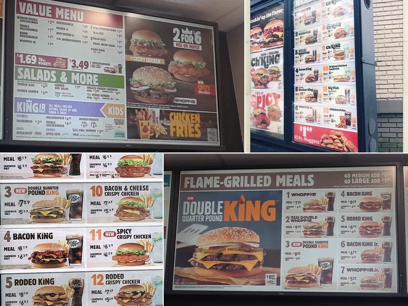 Burger King Menu