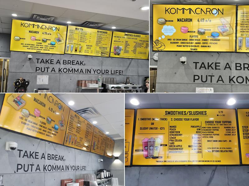 Komma Tea - Short Pump Menu