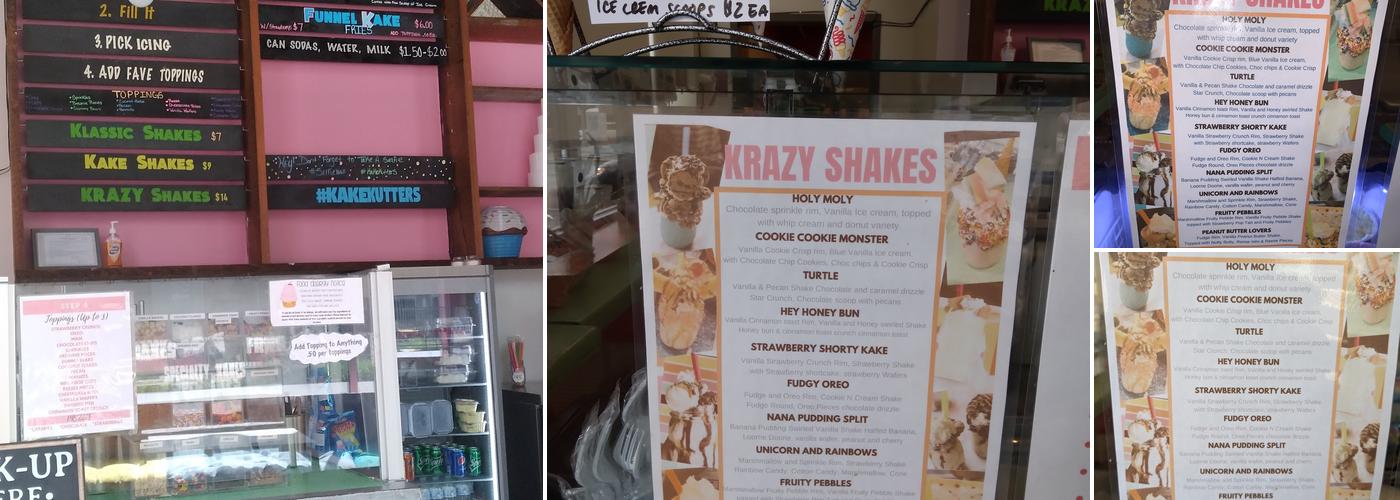 KakeKutters Menu