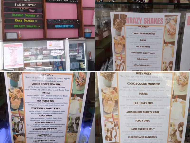 KakeKutters Menu