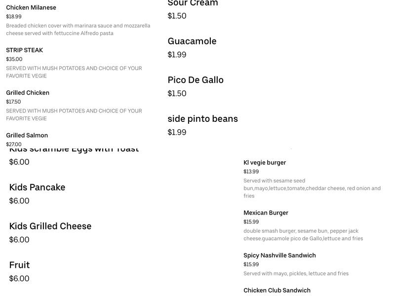 MEXITACO CLEVELAND Menu