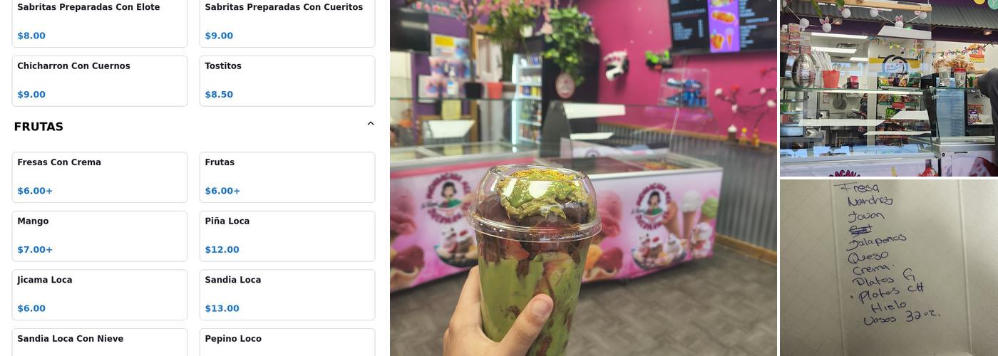 La Real Michoacana Menu