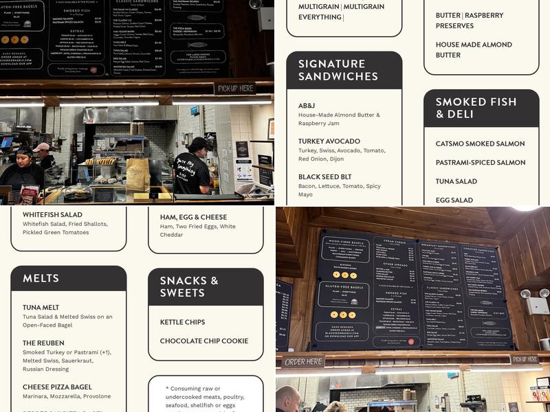 Black Seed Bagels Menu