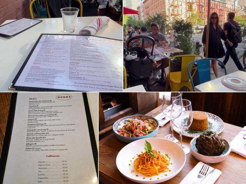 Norma Hell's Kitchen Menu