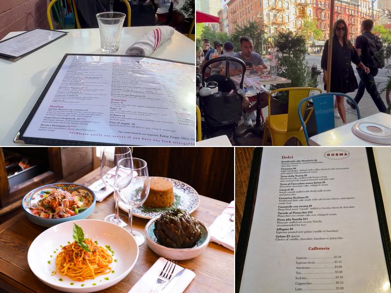 Norma Hell's Kitchen Menu