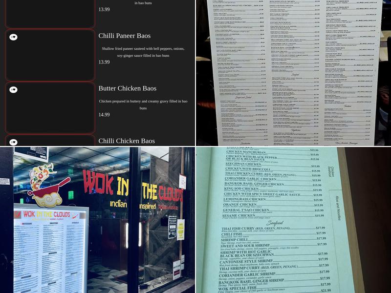 WOK IN THE CLOUDS Menu