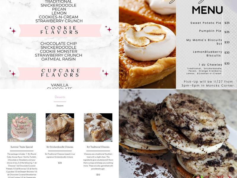 Elegant Treats Bakery Menu