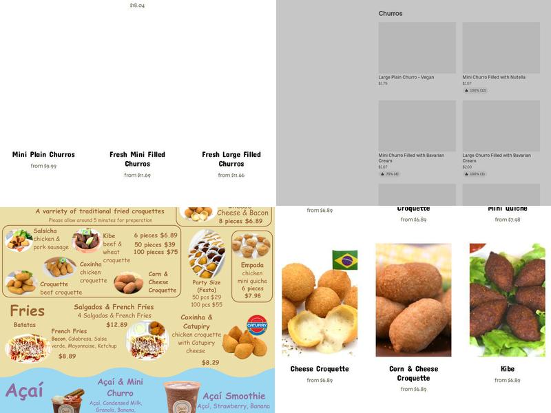 Interbakery Products - Docê Churros Menu