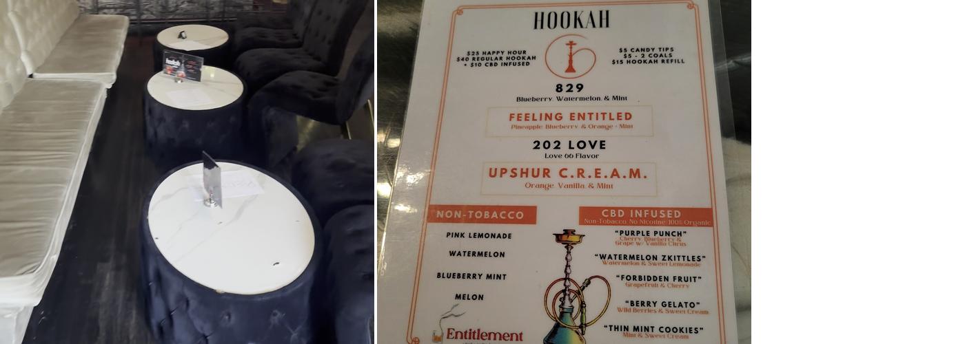 Entitlement Lounge Menu