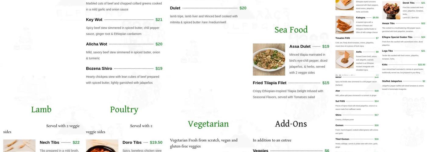 Elfegne Menu
