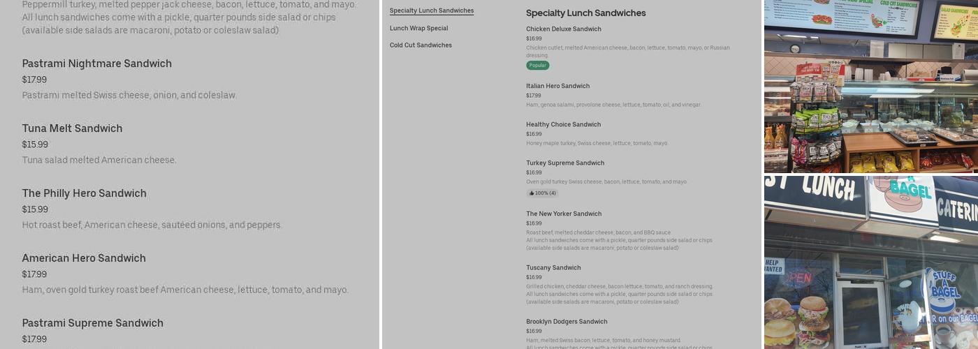 Stuff A Bagel Menu