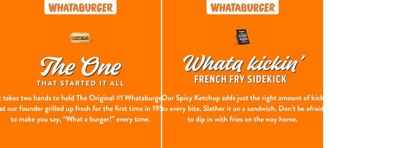 Whataburger Menu