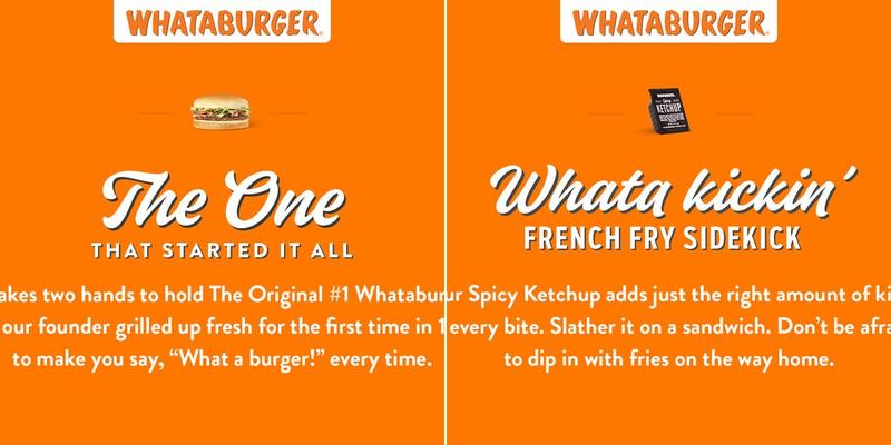 Whataburger Menu
