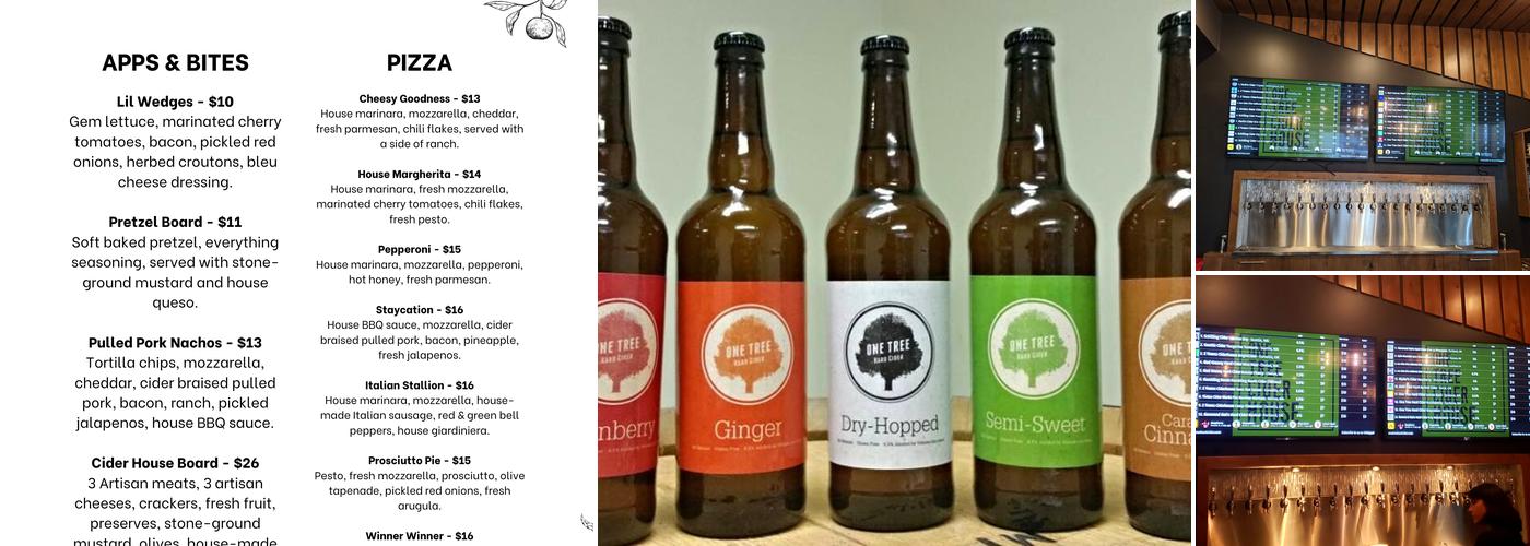 One Tree Cider House Menu