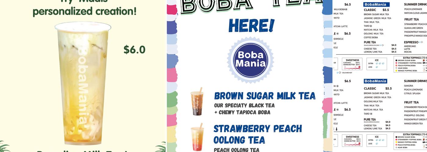 BobaMania Midtown Menu