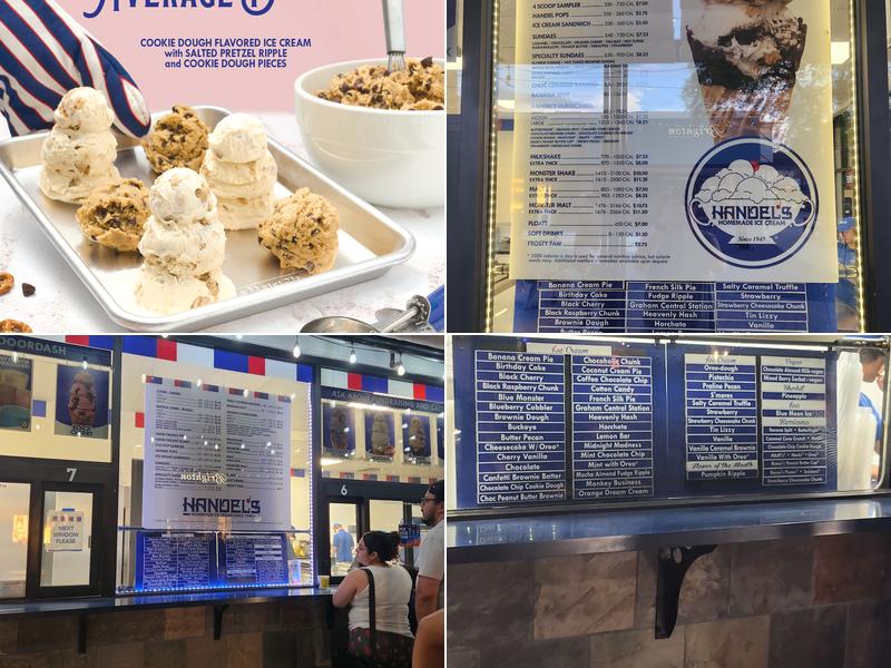 Handel's Homemade Ice Cream Menu