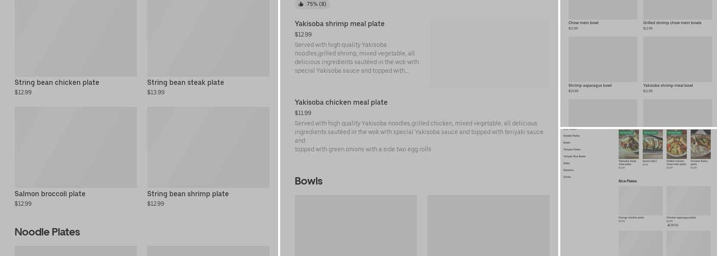 Chinese Noodle Express Menu