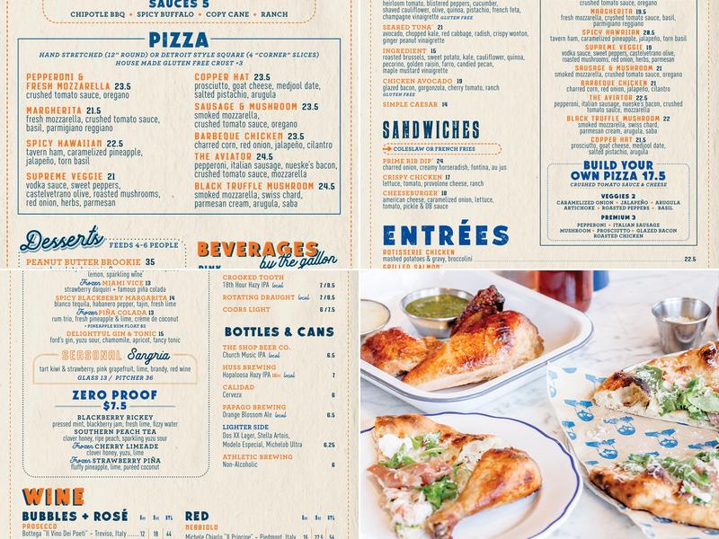 Doughbird Menu