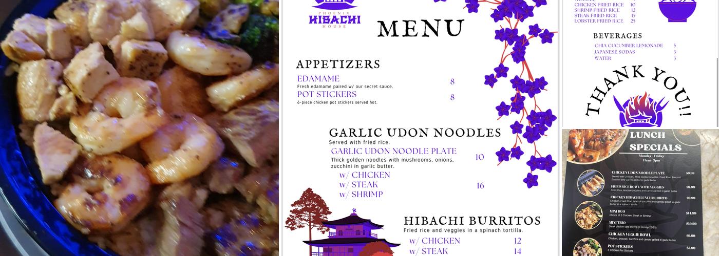 Phoenix Hibachi House Menu