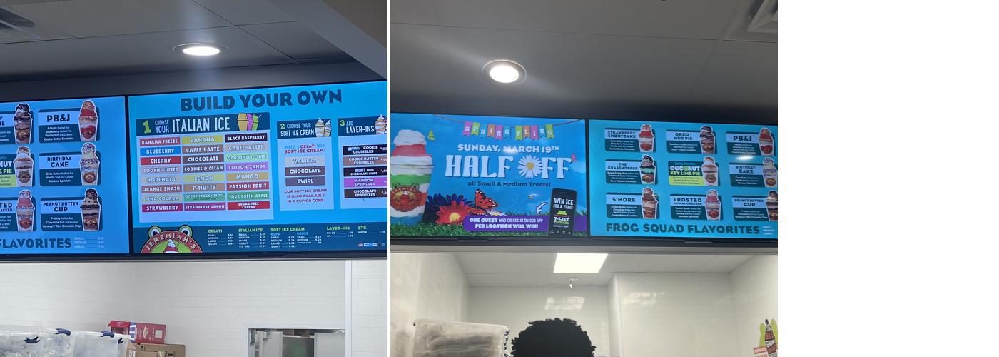 Jeremiah's Italian Ice Menu