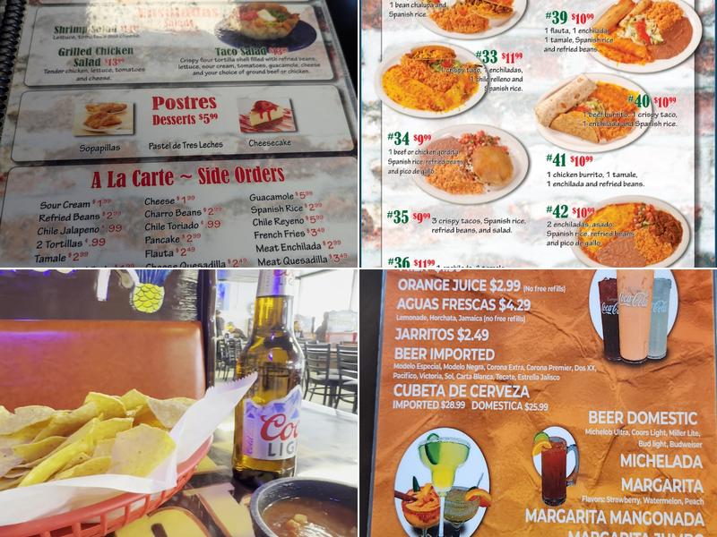 Taqueria Jalisco Menu