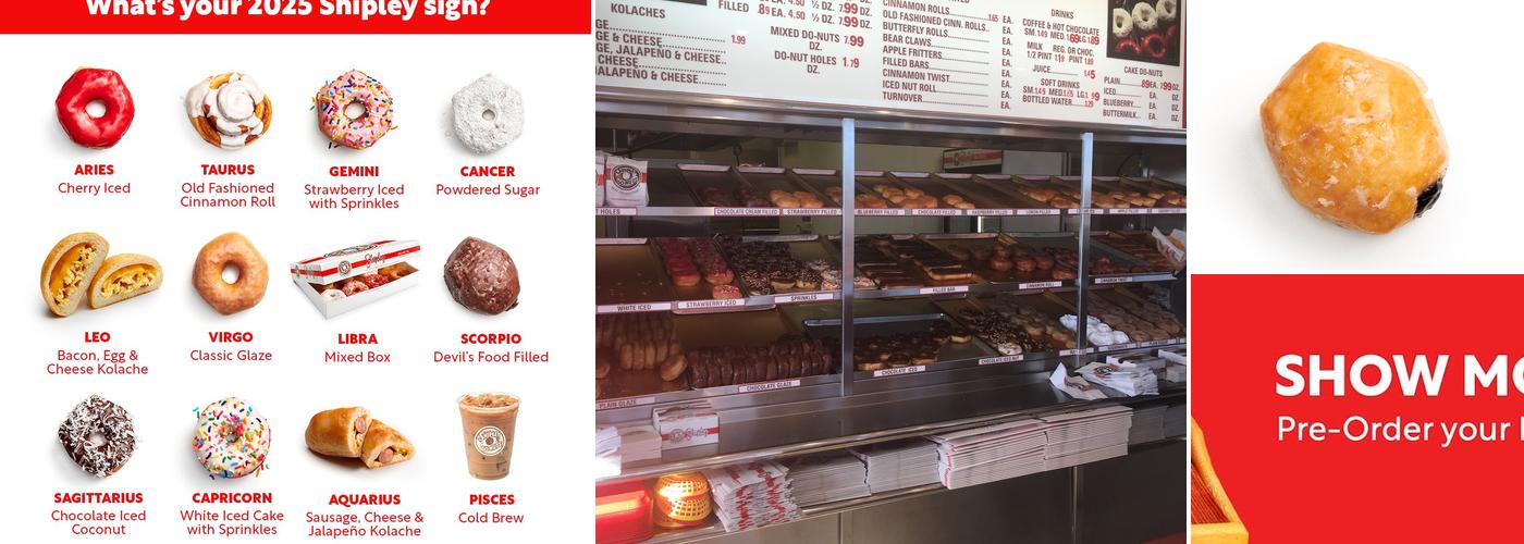Shipley Do-Nuts Menu