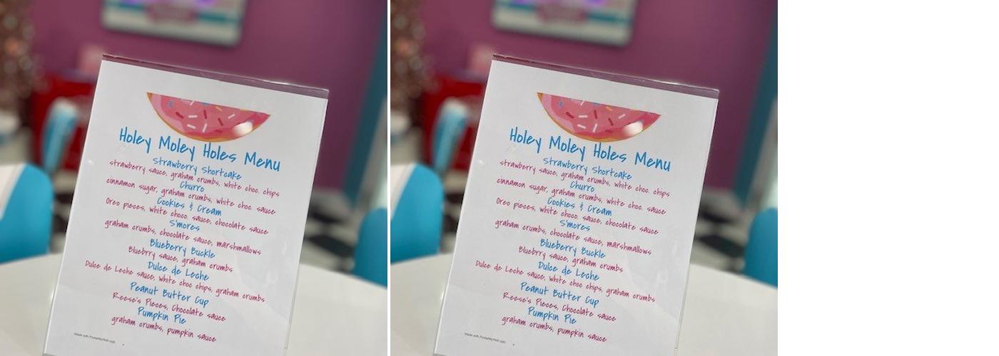 Holey Moley Daylight Donuts Menu