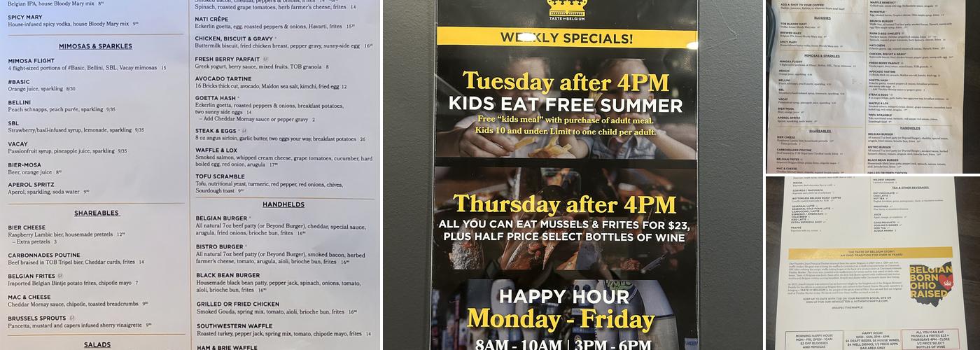 Taste of Belgium – The Greene Menu